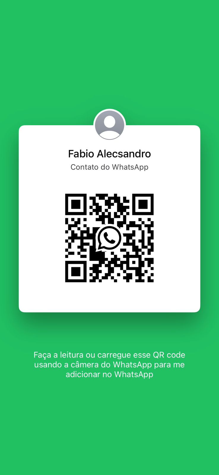 QR Code de contato do WhatsApp